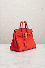 FWRD Renew Hermes Birkin 25 Togo Handbag in Red, view 4, click to view large image.