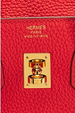 FWRD Renew Hermes Birkin 25 Togo Handbag in Red, view 5, click to view large image.