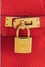 FWRD Renew Hermes Birkin 25 Togo Handbag in Red, view 6, click to view large image.