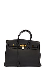 FWRD Renew Hermes Birkin 35 Togo Handbag in Black, view 1, click to view large image.