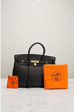 FWRD Renew Hermes Birkin 35 Togo Handbag in Black, view 10, click to view large image.