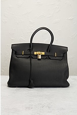 FWRD Renew Hermes Birkin 35 Togo Handbag in Black, view 2, click to view large image.