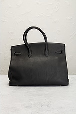FWRD Renew Hermes Birkin 35 Togo Handbag in Black, view 3, click to view large image.