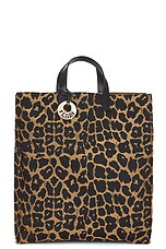 FWRD Renew Fendi Leopard Tote Bag in Brown, view 1, click to view large image.
