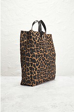 FWRD Renew Fendi Leopard Tote Bag in Brown, view 4, click to view large image.