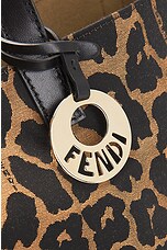 FWRD Renew Fendi Leopard Tote Bag in Brown, view 5, click to view large image.