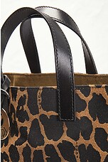 FWRD Renew Fendi Leopard Tote Bag in Brown, view 6, click to view large image.