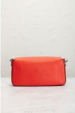 FWRD Renew Fendi Selleria Mama Baguette Shoulder Bag in Red, view 3, click to view large image.