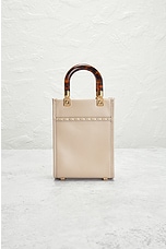 FWRD Renew Fendi Mini Sunshine Shopper Tote Bag in Nude, view 3, click to view large image.