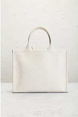 FWRD Renew Prada Calfskin Tote Bag in White, view 3, click to view large image.