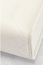 FWRD Renew Prada Calfskin Tote Bag in White, view 8, click to view large image.