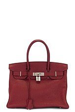 FWRD Renew Hermes Taurillon Birkin 30 Handbag in Rouge, view 1, click to view large image.