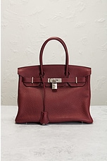 FWRD Renew Hermes Taurillon Birkin 30 Handbag in Rouge, view 2, click to view large image.