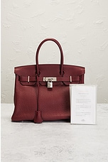 FWRD Renew Hermes Taurillon Birkin 30 Handbag in Rouge, view 9, click to view large image.