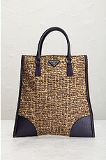 FWRD Renew Prada Handbag in Brown, view 2, click to view large image.