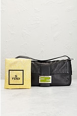 FWRD Renew Fendi Mama Baguette Shoulder Bag in Black, view 10, click to view large image.