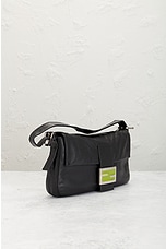 FWRD Renew Fendi Mama Baguette Shoulder Bag in Black, view 4, click to view large image.