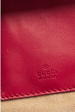 FWRD Renew Gucci GG Marmont Chain Bucket Bag in Red, view 5, click to view large image.