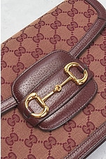 FWRD Renew Gucci Horsebit Shoulder Bag in Red, view 5, click to view large image.