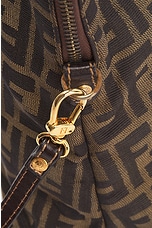 FWRD Renew Fendi Zucca 2 Way Handbag in Brown, view 6, click to view large image.