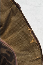 FWRD Renew Fendi Zucca 2 Way Handbag in Brown, view 7, click to view large image.