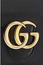 FWRD Renew Gucci GG Marmont Wallet On Chain Bag in Black, view 5, click to view large image.