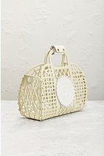 FWRD Renew Fendi Basket Bag in Ivory, view 4, click to view large image.
