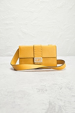 FWRD Renew Fendi Selleria Baguette Shoulder Bag in Tangerine, view 2, click to view large image.