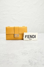 FWRD Renew Fendi Selleria Baguette Shoulder Bag in Tangerine, view 9, click to view large image.