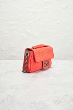 FWRD Renew Fendi Zucca Baguette Shoulder Bag in Orange, view 4, click to view large image.