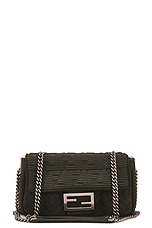 FWRD Renew Fendi Zucca Mama Baguette Shoulder Bag in Olive, view 1, click to view large image.