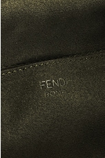 FWRD Renew Fendi Zucca Mama Baguette Shoulder Bag in Olive, view 5, click to view large image.