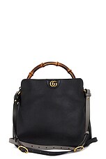 FWRD Renew Gucci Diana Handbag in Black, view 1, click to view large image.