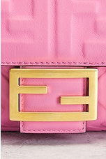 FWRD Renew Fendi Mama Zucca Baguette 2 Way Shoulder Bag in Pink, view 6, click to view large image.