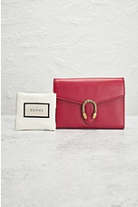 FWRD Renew Gucci Dionysus Wallet On Chain in Red, view 7, click to view large image.