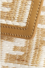 FWRD Renew Fendi Mama Raffia Zucca Shoulder Bag in Ivory, view 9, click to view large image.