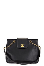 FWRD Renew Chanel Caviar Tote Bag in Black, view 1, click to view large image.