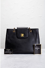 FWRD Renew Chanel Caviar Tote Bag in Black, view 10, click to view large image.