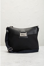 FWRD Renew Dior Street Chic Messenger Bag in Black, view 2, click to view large image.