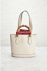 FWRD Renew Gucci Diana Tote Bag in White, view 3, click to view large image.