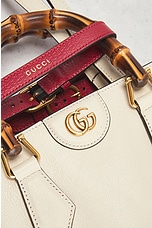 FWRD Renew Gucci Diana Tote Bag in White, view 5, click to view large image.