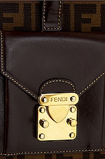 FWRD Renew Fendi Vintage Zucca Satchel Bag in Brown, view 10, click to view large image.