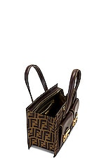 FWRD Renew Fendi VIntage Zucca Satchel in Brown, view 5, click to view large image.
