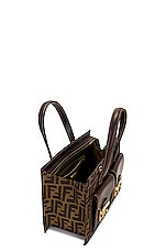 FWRD Renew Fendi Vintage Zucca Satchel Bag in Brown, view 5, click to view large image.