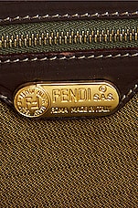 FWRD Renew Fendi VIntage Zucca Satchel in Brown, view 6, click to view large image.