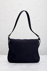 FWRD Renew Fendi Mama Baguette Shoulder Bag in Black, view 3, click to view large image.