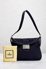 FWRD Renew Fendi Mama Baguette Shoulder Bag in Black, view 9, click to view large image.