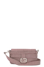 FWRD Renew Fendi Mama Baguette Shoulder Bag in Red, view 1, click to view large image.