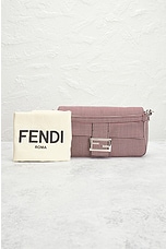 FWRD Renew Fendi Mama Baguette Shoulder Bag in Red, view 9, click to view large image.