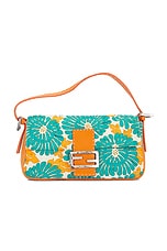 FWRD Renew Fendi Mama Floral Baguette Shoulder Bag in Multi, view 1, click to view large image.